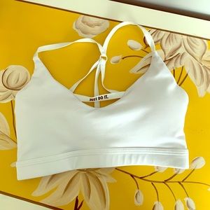 White Nike Sports Bra